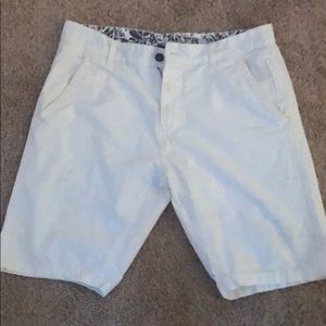 White Jean Shorts